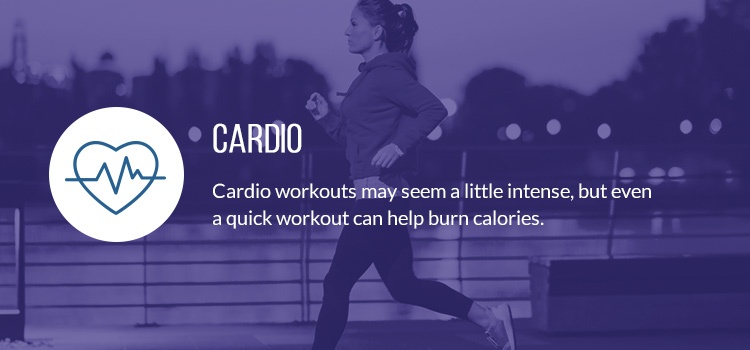 woman running with image about cardio